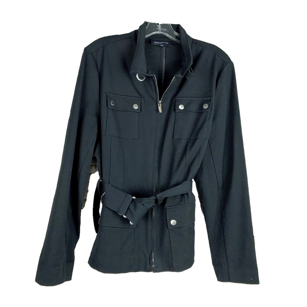 Jones New York Signature Wmn L  Zip Belted Jacket - Picture 4 of 5